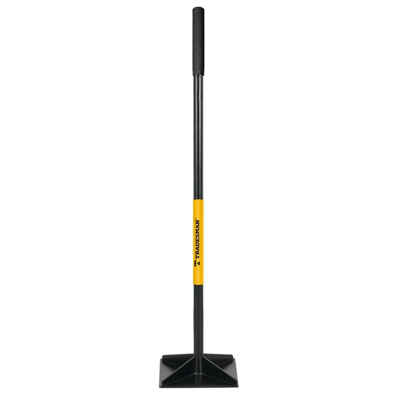 Tradesman Steel Leveling Garden Tamper with Rubber Grip, 10-in x 10-in R0