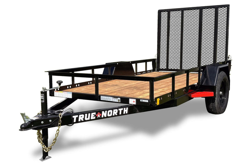 True North 60-in x 10-ft Landscape Utility Trailer with Ramp Gate I2