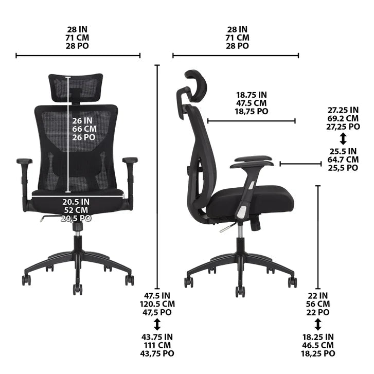 TrueWellness Mesh Office Chair V2