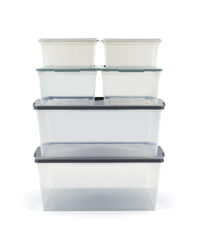 Tuff Store Modbox Modular Storage Bin with Lid, 8-pk W3