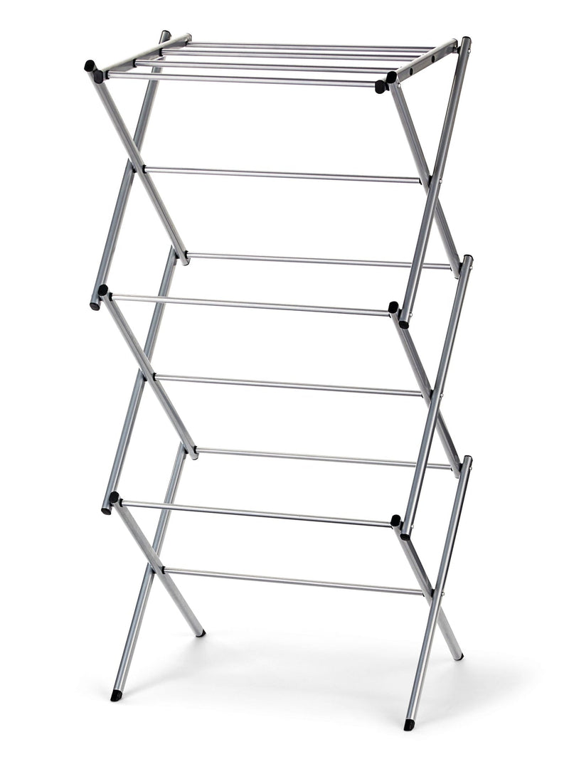 type A Accordion Drying Rack, 20.9 x 14.5 x 40.9-in, Silver C3