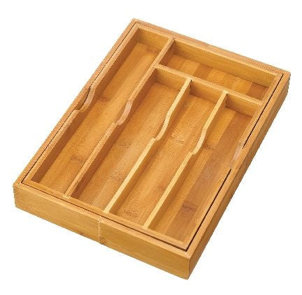 type A Bamboo Expandable Kitchen Utensil Drawer/Cutlery Organizer Tray A9