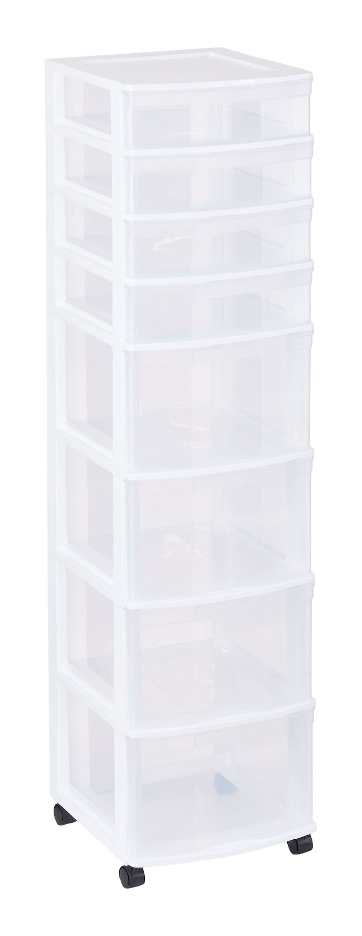 type A Clear 8-Drawer Storage Tower H9