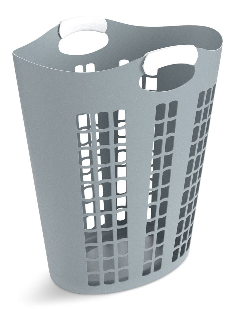 type A Easy Carry Flexible Laundry Hamper, 21.3 x 11 x 24.7-in, Grey M3