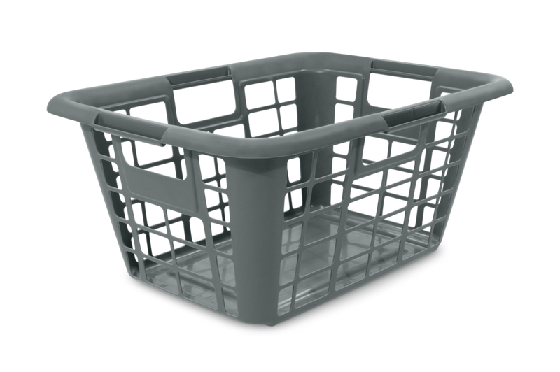 type A Laundry Basket, 23.25 x 17 x 11-in, Grey L2