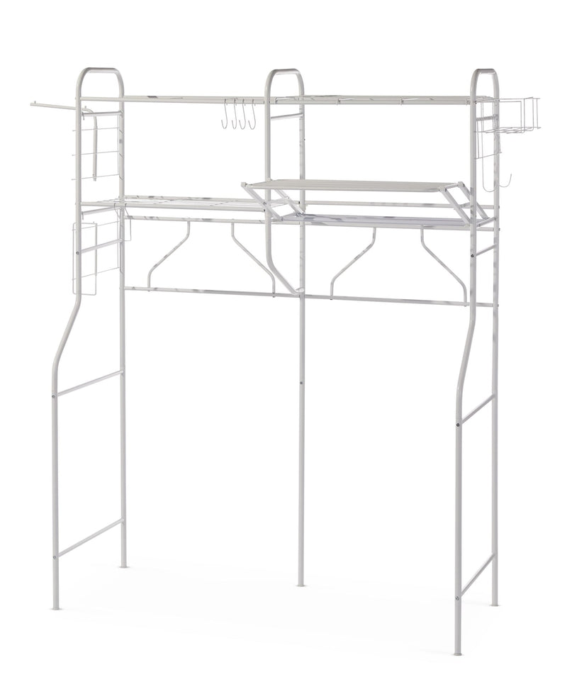 type A Linear Double-Unit Laundry Organization System, White L2