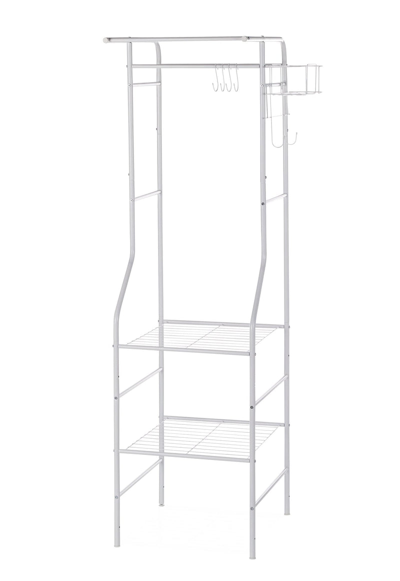 type A Linear Side Laundry Organization System, White B6