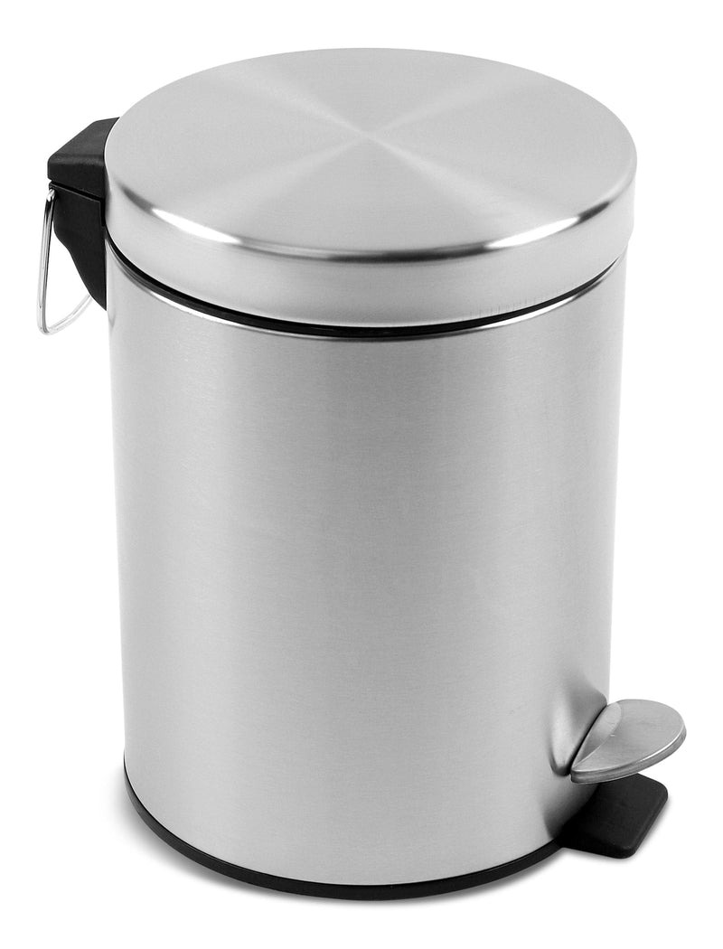 type A Mini Stainless Steel Circular Step Garbage Can, 5-L M1