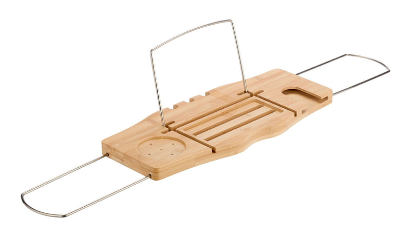 Type A Over-The-Bath Bamboo Wooden Adjustable Bath Tub Tray M4