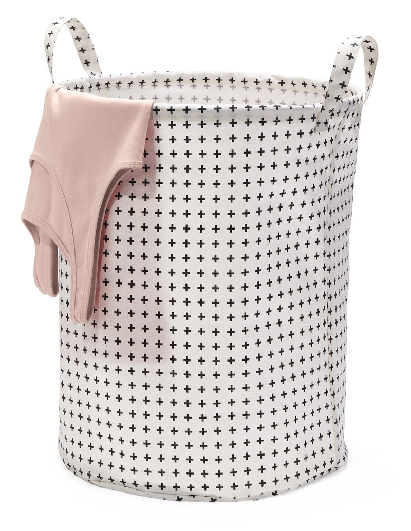 type A Prima Round Collapsible Laundry Hamper, 80-L, Geometric C0