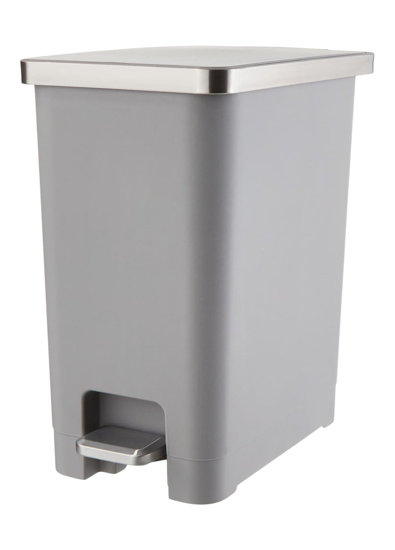Type A Slim Grey Resin Garbage Can, 15-L P7