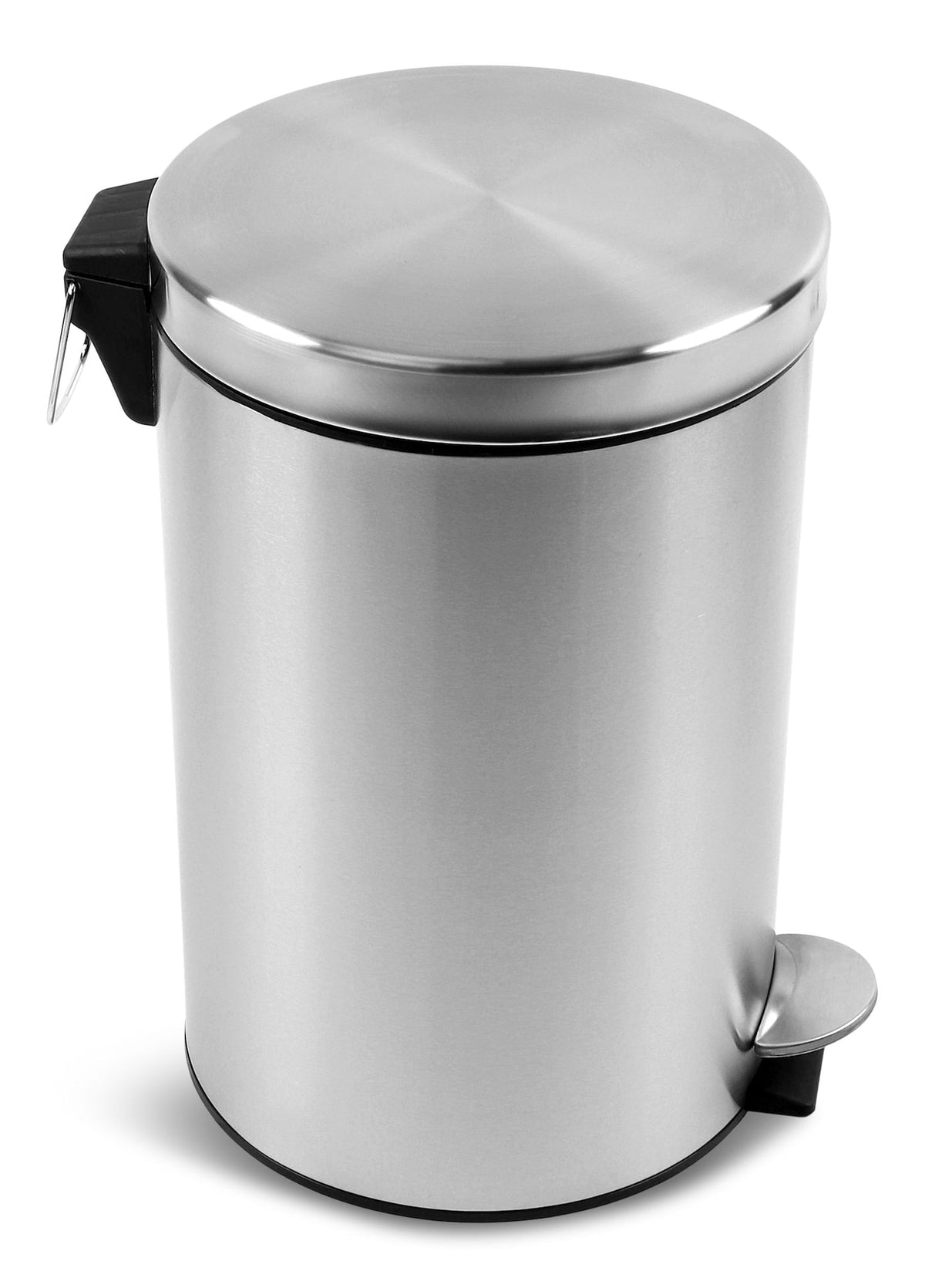 type A Stainless Steel Circular Step Garbage Can, 20-L