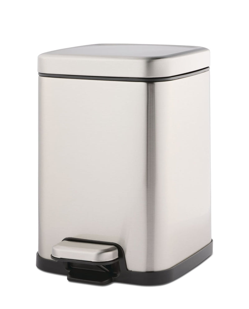 Type A Stella Stainless Steel Rectangular Step Indoor Refuse Container, B4-L A7