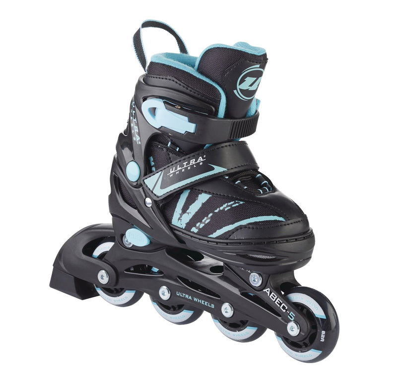 Ultra Wheels Adjustable Inline Skates, Teal, Assorted Sizes R1