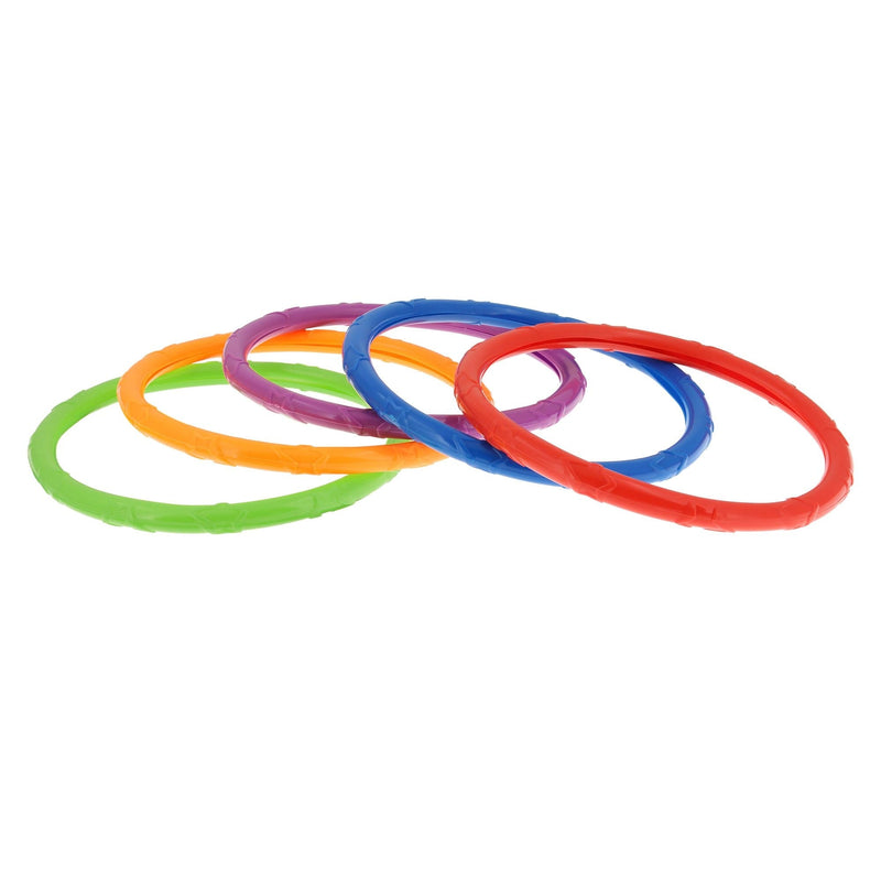 Underwater Dive Rings Pool Kids' Collection Game, Multi-Coloured, 5-pk, Ages 5+, for Beach/Pool Fun Activities K6