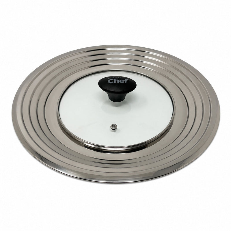 Universal Stainless Steel Glass Lid for Pots & Pans, Fits (24 cm) to (32 cm) B5