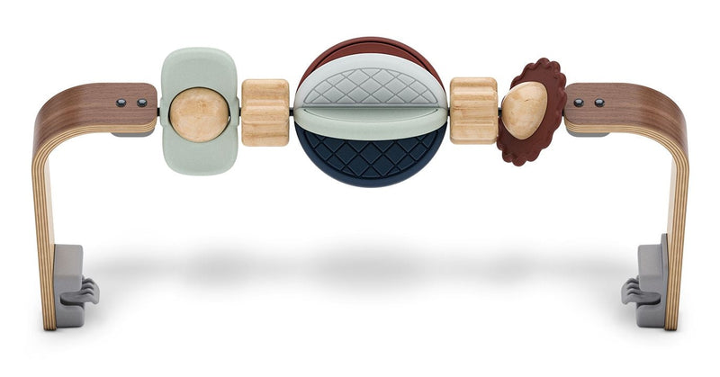 UPPAbaby Mira Bouncer Wonder Wheel Toy Bar, Walnut Wood Q9