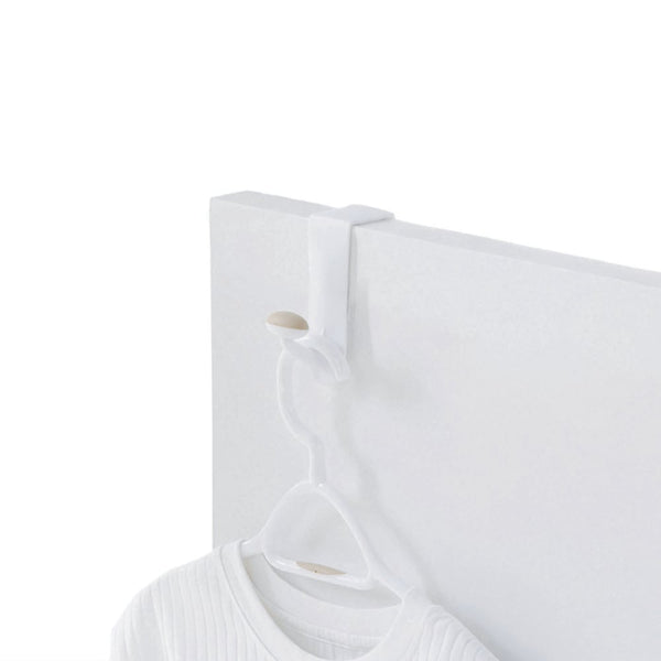 Urbana Plastic Single Over the Door Hook, White, 7.5-in M1