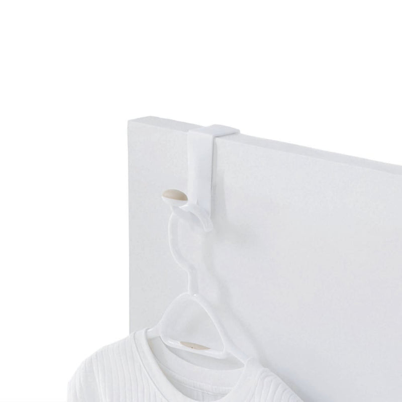Urbana Plastic Single Over the Door Hook, White, 7.5-in M1