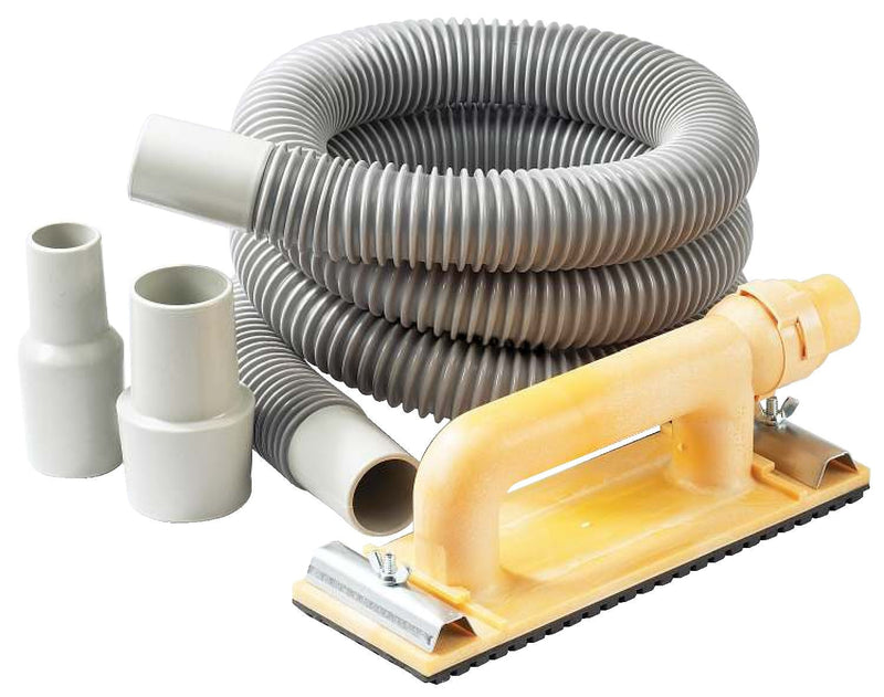 Vac-Hand Dust-Free Sander Kit with 6-in Hose, Shop-Vac/Vacuum Adaptors & Medium Grit Sandpaper T0