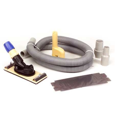 Vac-Pole Dust-Free Sander Kit with 6-in Hose, Shop-Vac/Vacuum Adaptors & Medium Grit Sandpaper B1