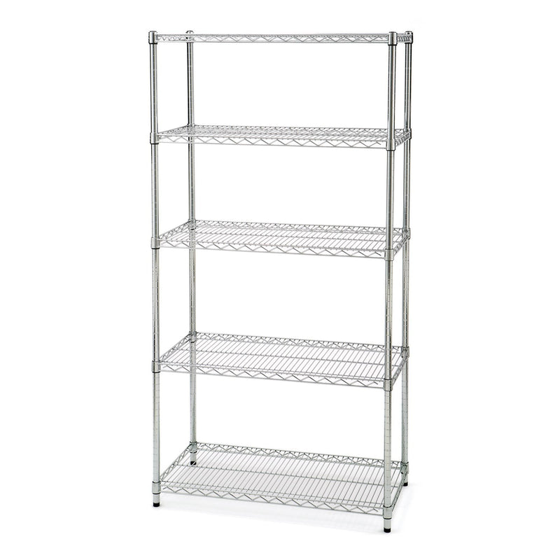 Vancouver Classics 5-Tier NSF Shelving, 36-in x 18-in x 72-in, Zinc B2