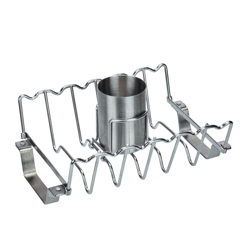 Vermont Castings Stainless Steel Chicken Roaster & Rib Rack for Grilling/Roasting, 11-in L9