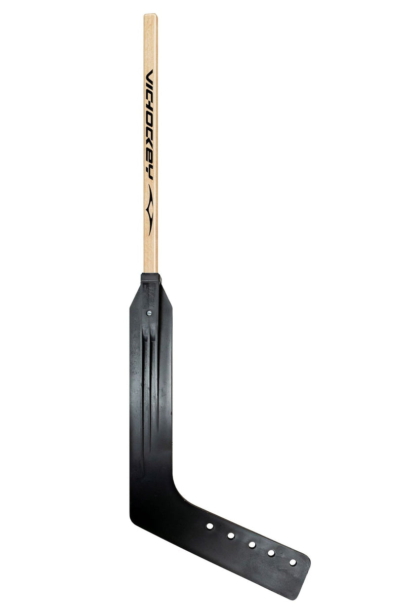 VIC Wood Goalie Street Hockey Stick with Plastic Blade, Youth, 42-in L0