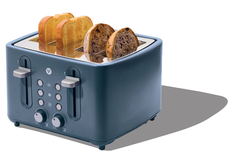 Vida 4-Slice Toaster with Extra-Wide Slots, Bluefin O5