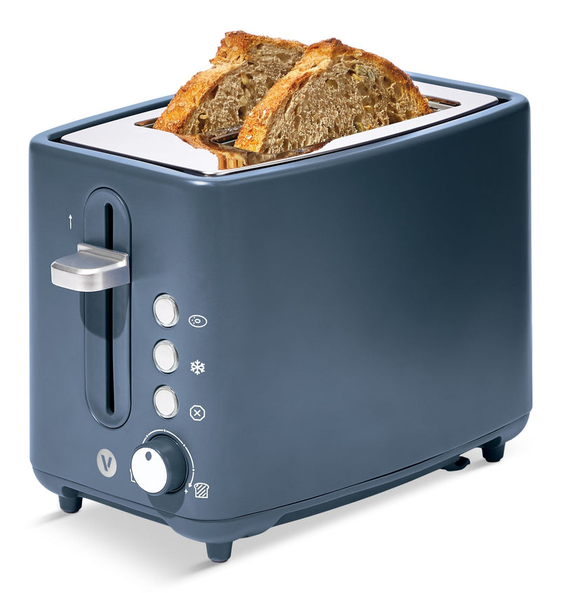 Vida by PADERNO Colour Series 2-Slice Toaster with 3 Settings, Bluefin M0