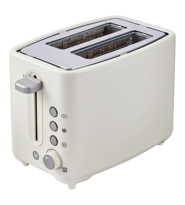 Vida by PADERNO Colour Series 2-Slice Toaster with 3 Settings, Shortbread E0