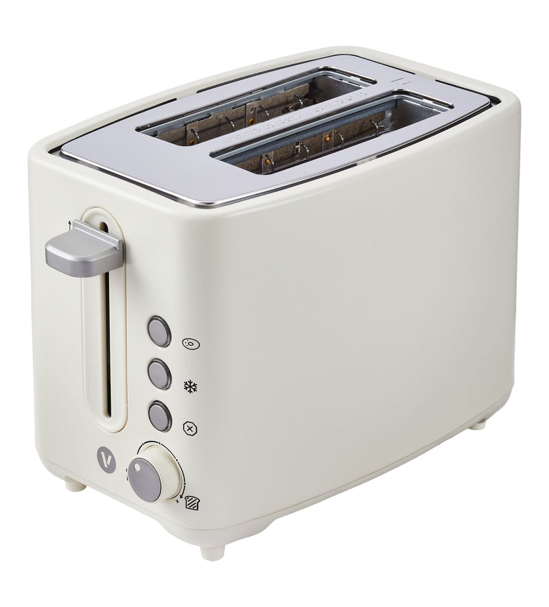 Vida by PADERNO Colour Series 2-Slice Toaster with 3 Settings, Shortbread E0