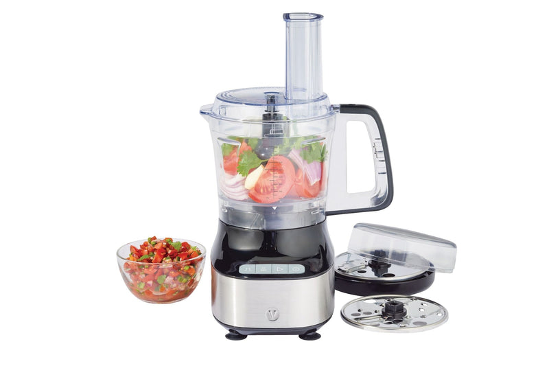 Vida by PADERNO Compact 3-Cup Mini Food Chopper with Storage Case, Silver D8