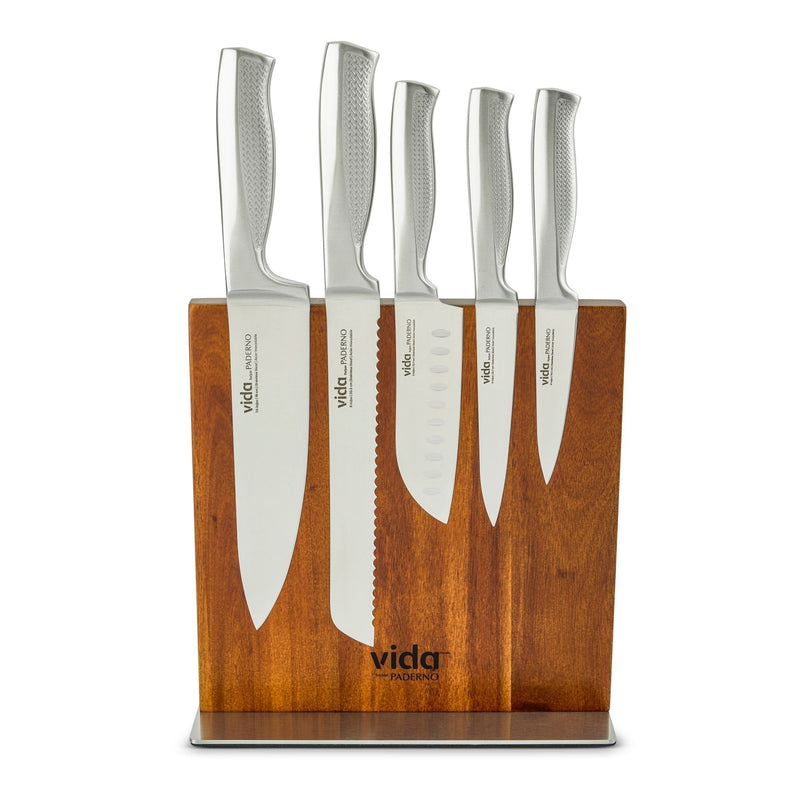 Vida by PADERNO FSC Magnetic Knife Block Set, 6-pc V4