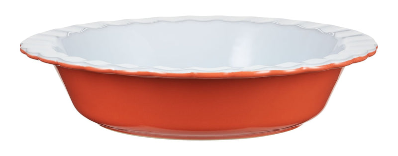 Vida by PADERNO Pie Ceramic Baking Dish, Orange G9
