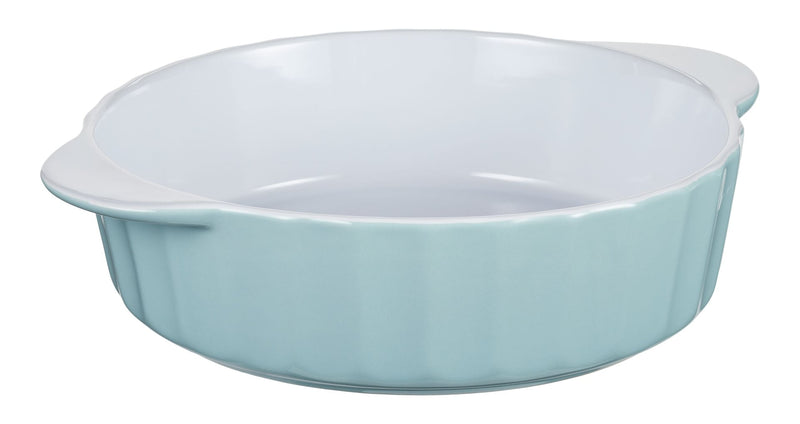 Vida by PADERNO Round Ceramic Baking Dish, 2.1 L, Blue Q8