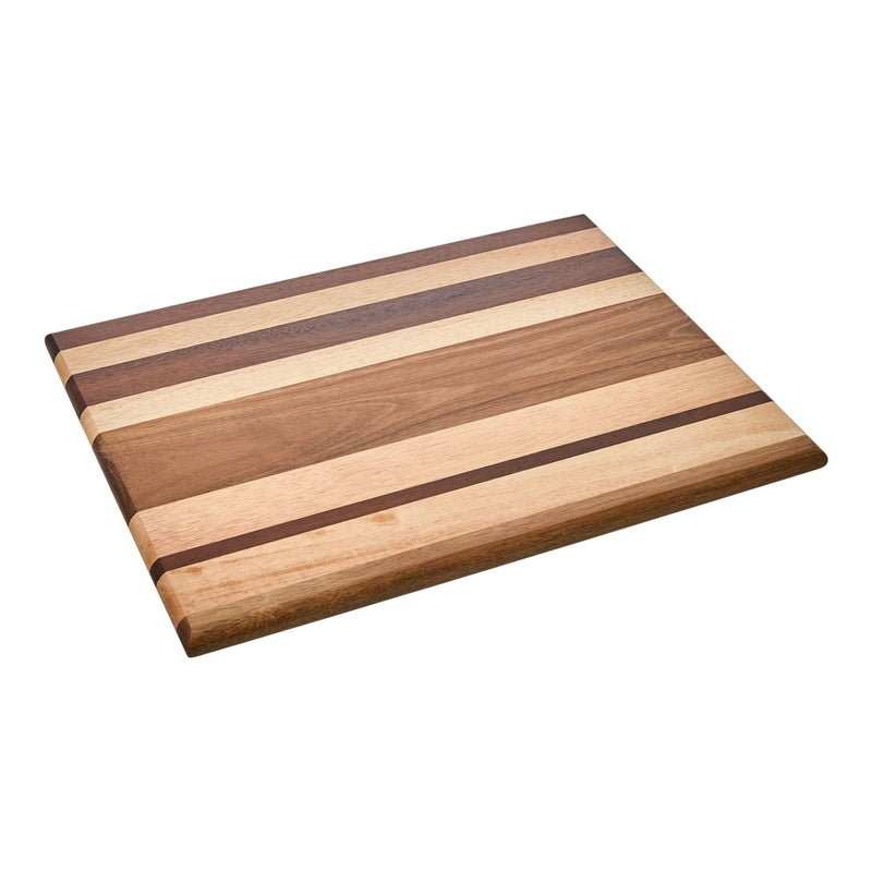 Vida by PADERNO Striped Multi Wood Large Cutting Board K8