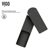 VIGO Amada Single Handle Vessel Sink Bathroom Faucet, Matte Black