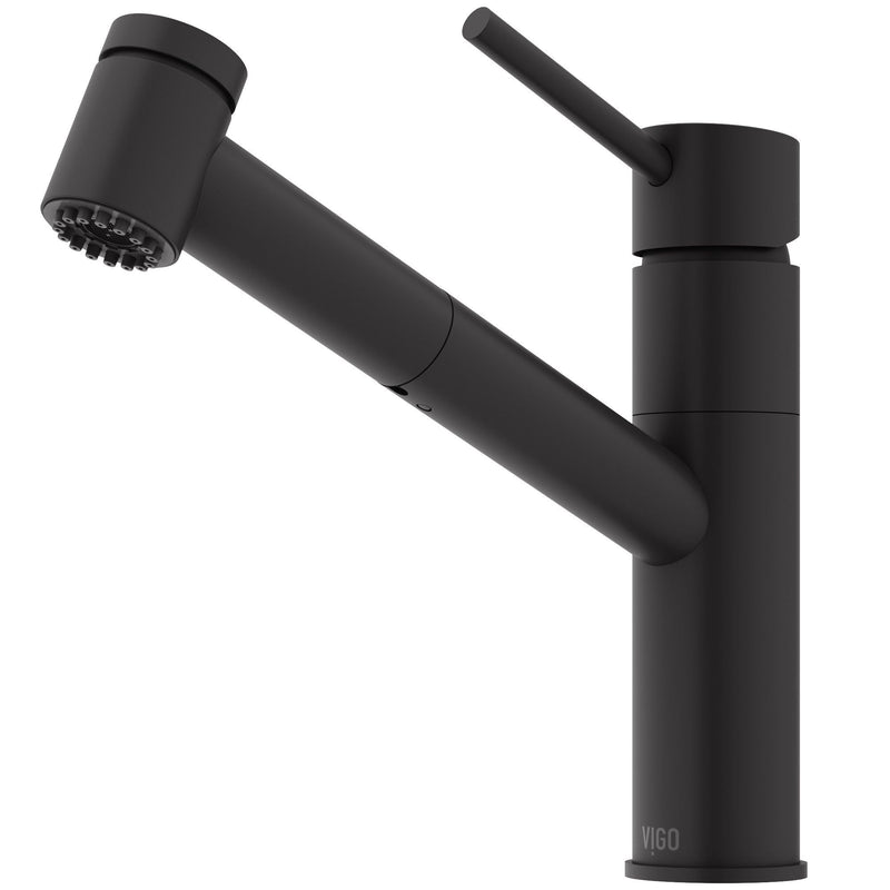 VIGO Branson 9-in Kitchen Faucet, Various Finishes P5