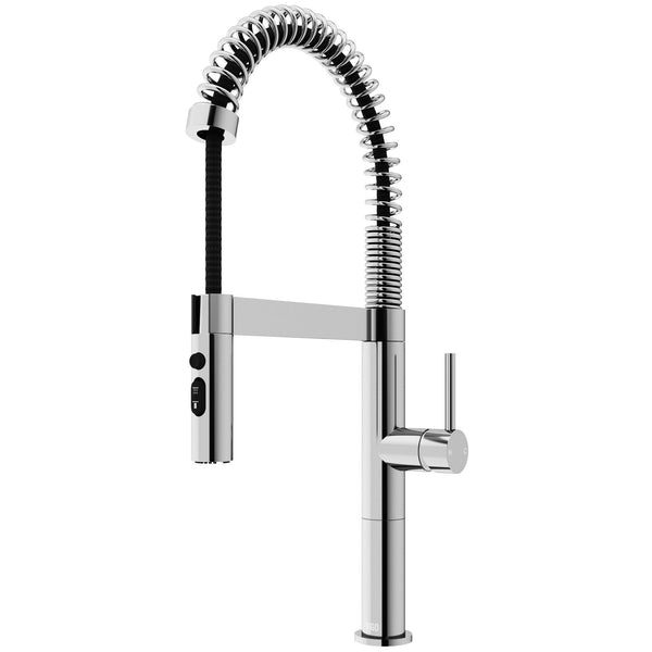 VIGO Edison Pro 20-in Kitchen Faucet, Various Finishes U1