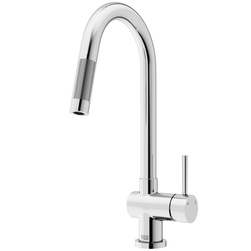 VIGO Gramercy 17-in Touchless Kitchen Faucet, Various Finishes I7