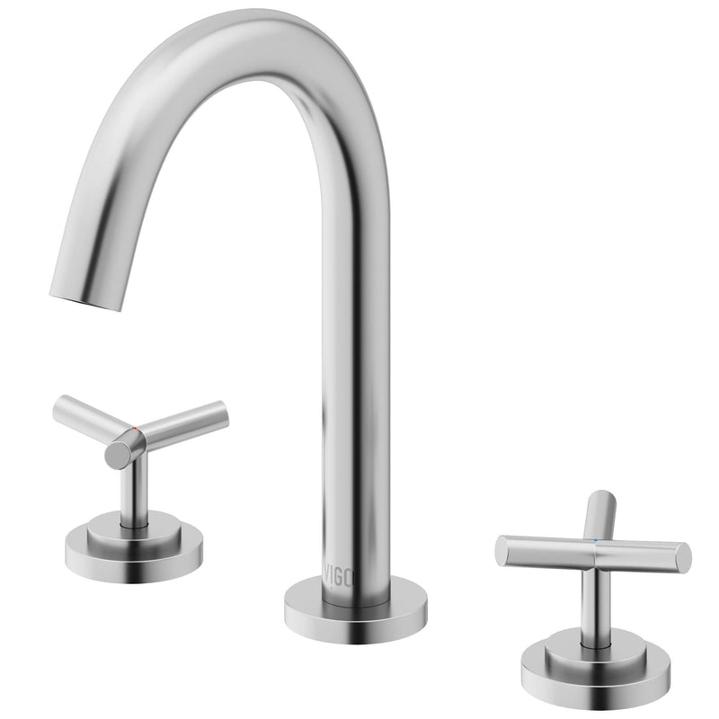 VIGO Jewel 9-in 2-Handle Bathroom Faucet, Various Finishes I1