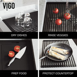 VIGO Oxford 1-Bowl Stainless Steel Apron Front Farmhouse Kitchen Sink with Accessories, 33-in
