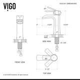 VIGO Paloma Single Handle Single Hole Bathroom Sink Faucet, WaterSense Certified, Chrome