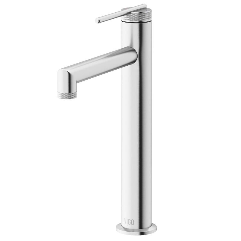 VIGO Sterling 6-in Vessel Bathroom Faucet, Various Finishes A7