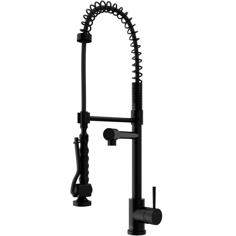 VIGO Zurich Kitchen Faucet, Matte Black S9