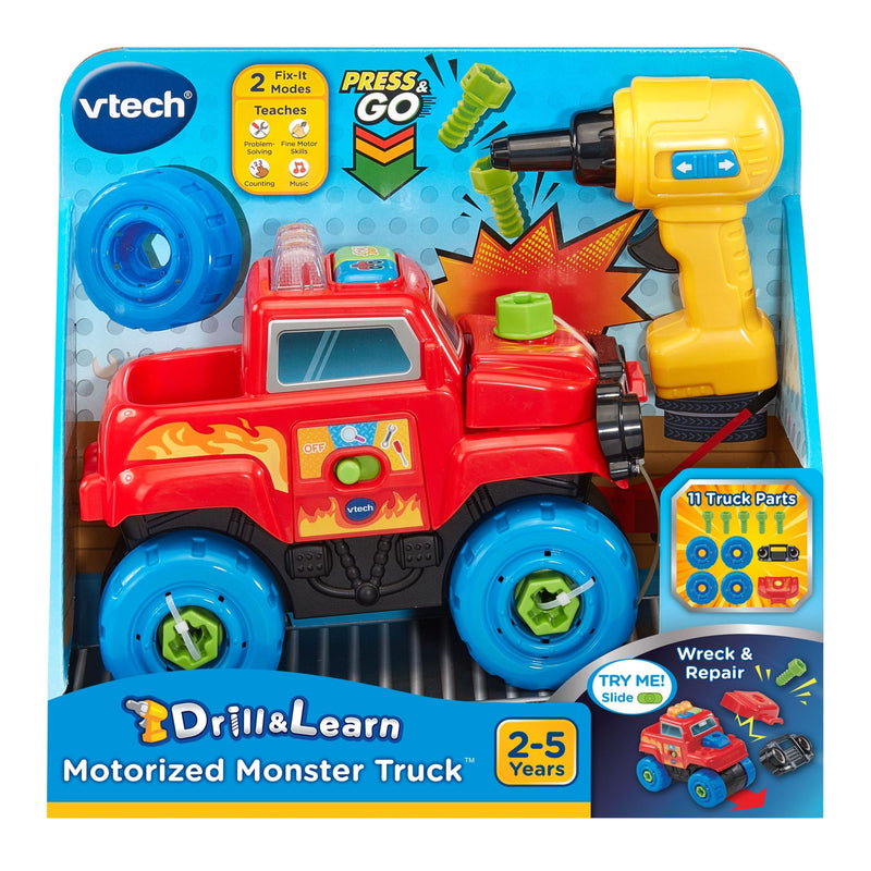 VTech Drill and Learn Monster Truck Toy for Ages 3+ L8