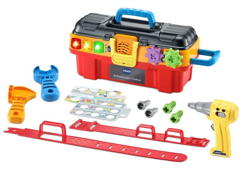 VTech Drill & Learn Toolbox Pro, French Language Version, Battery Operated W6