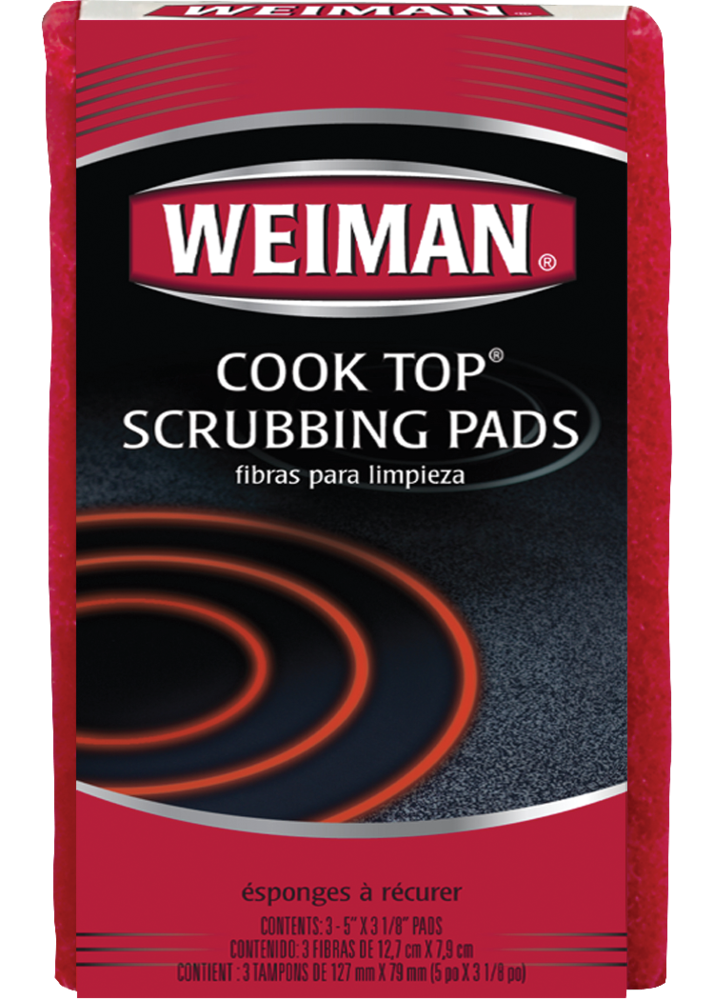 Weiman No Scratch Cooktop Scrubbing Pads for Ceramic and Glass Ranges, 3-pk J4