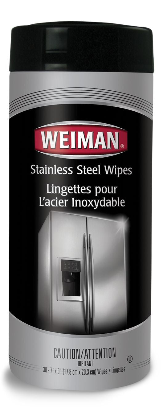 Weiman Stainless Steel Cleaning and Protectant Wipes, 30 Wipes N6